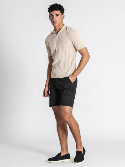 polos / Beige GG Knit "V" Polo