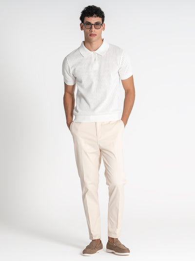 polos / White Sense Knit Polo