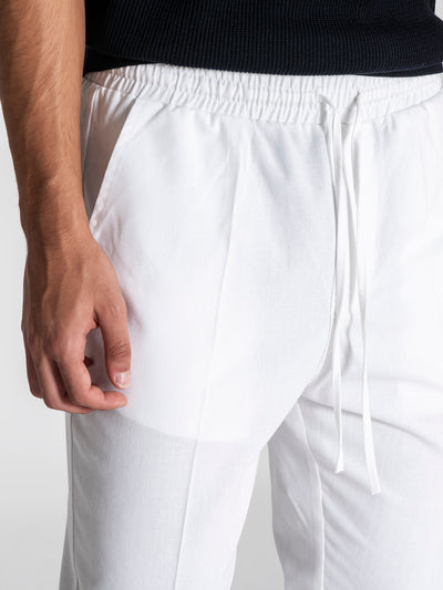 pants / White GG Linen Pants