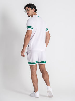 twinset / White Retro Vibes Knit Twinset