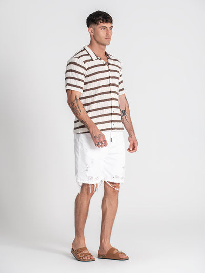 shirts / Brown Nautic Club Shirt