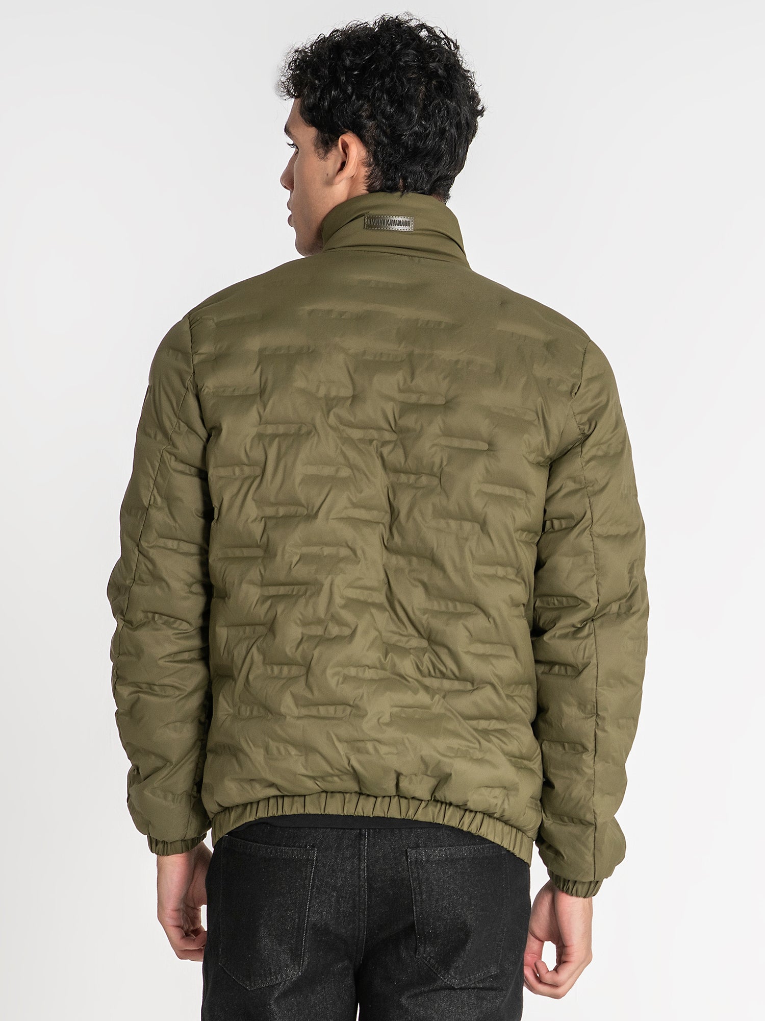 jackets / Green Code Puffer Jacket