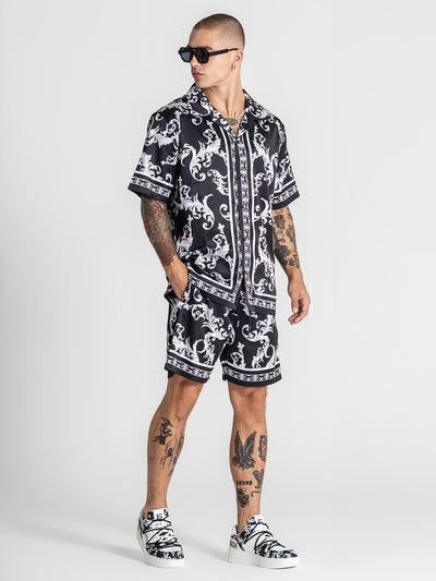 shirts / Black Majestic Satin Shirt