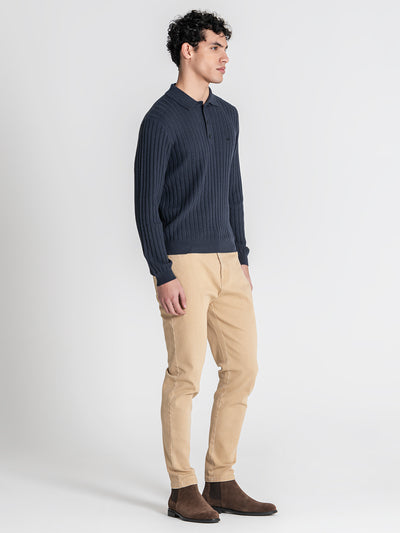 polos / Blue Essential Knit Polo
