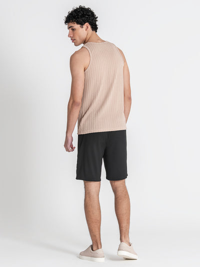 tank tops / Taupe Tactile Tanktop