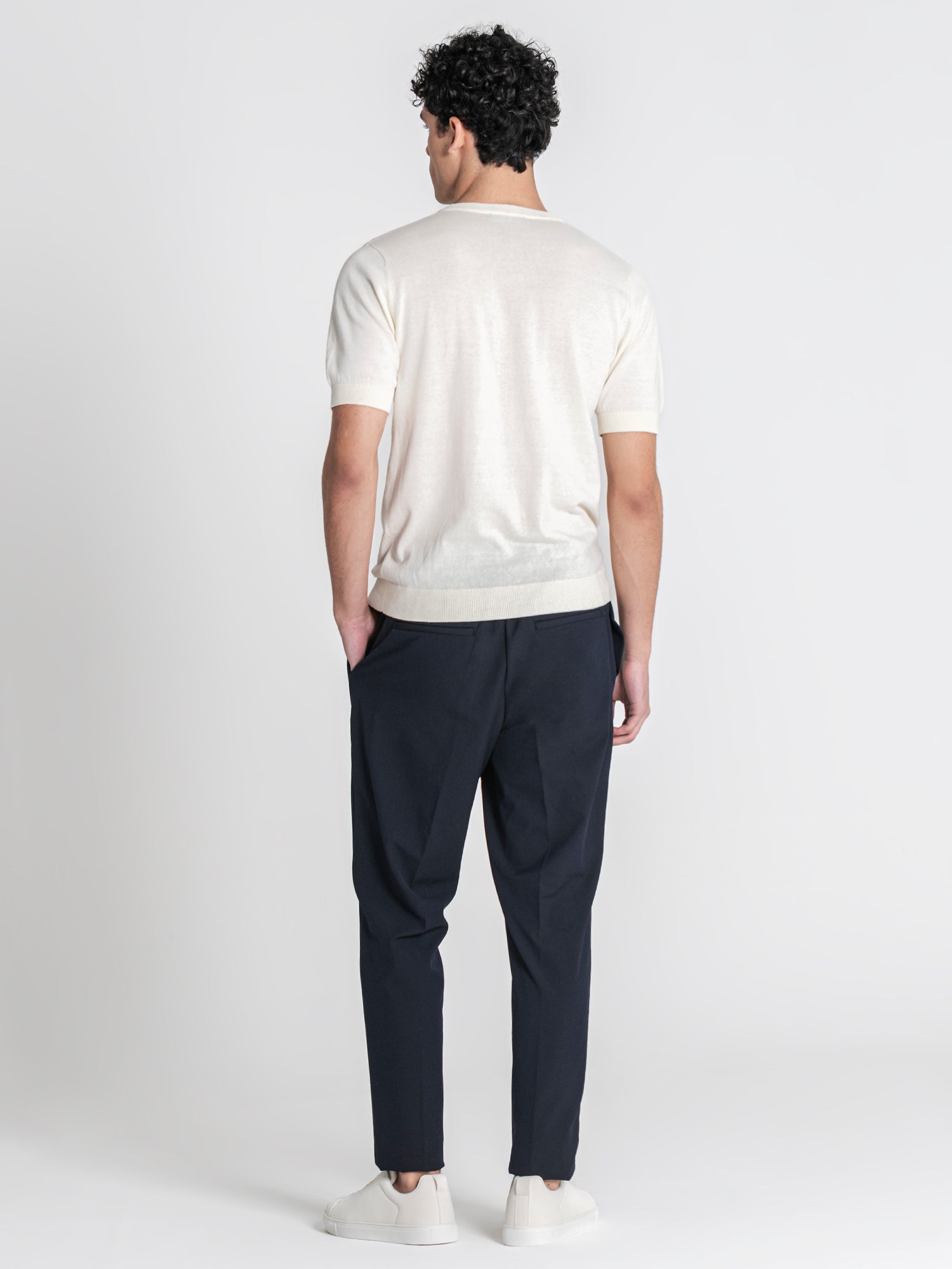 t-shirts / White Soft Knit Tee