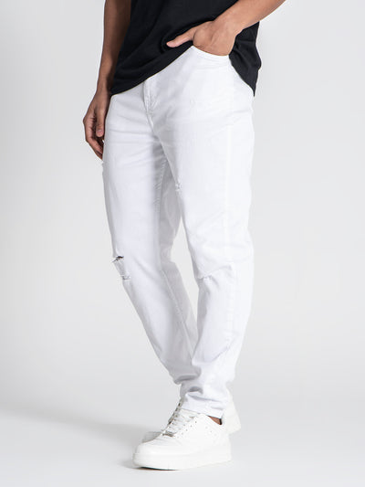 jeans / White GK Ripped Carrot Jeans