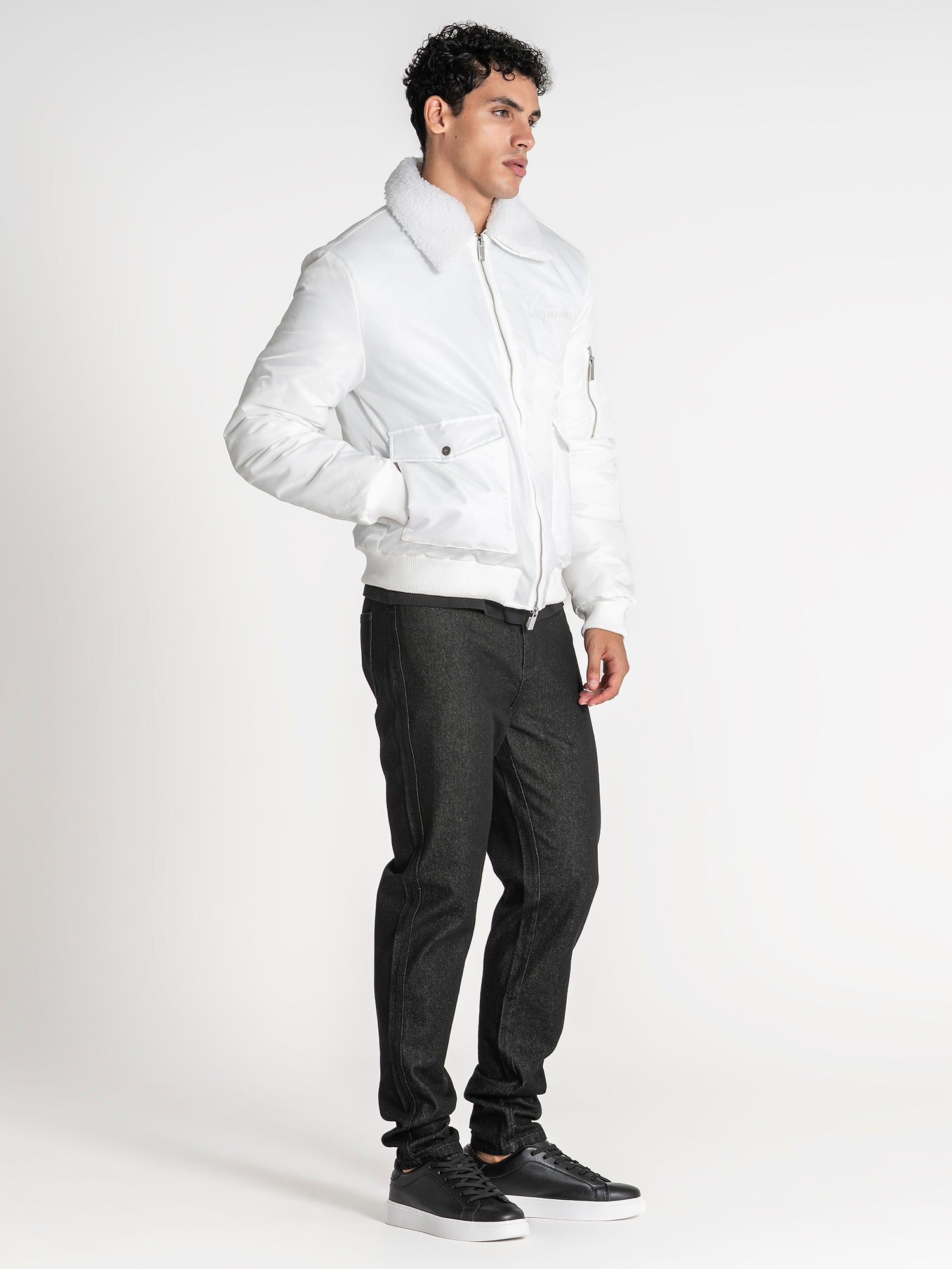 bombers / White Gianni Bomber Jacket