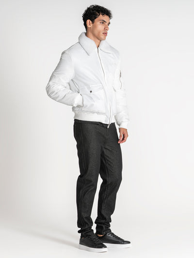 bombers / White Gianni Bomber Jacket