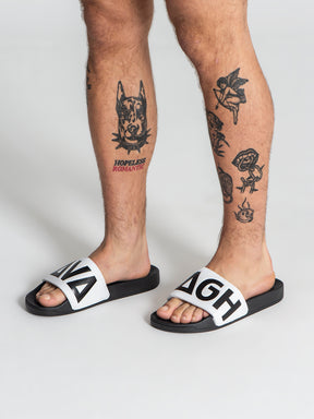 sliders / White Futura Sliders