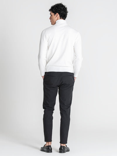 sweats / White Soft Knit Turtleneck