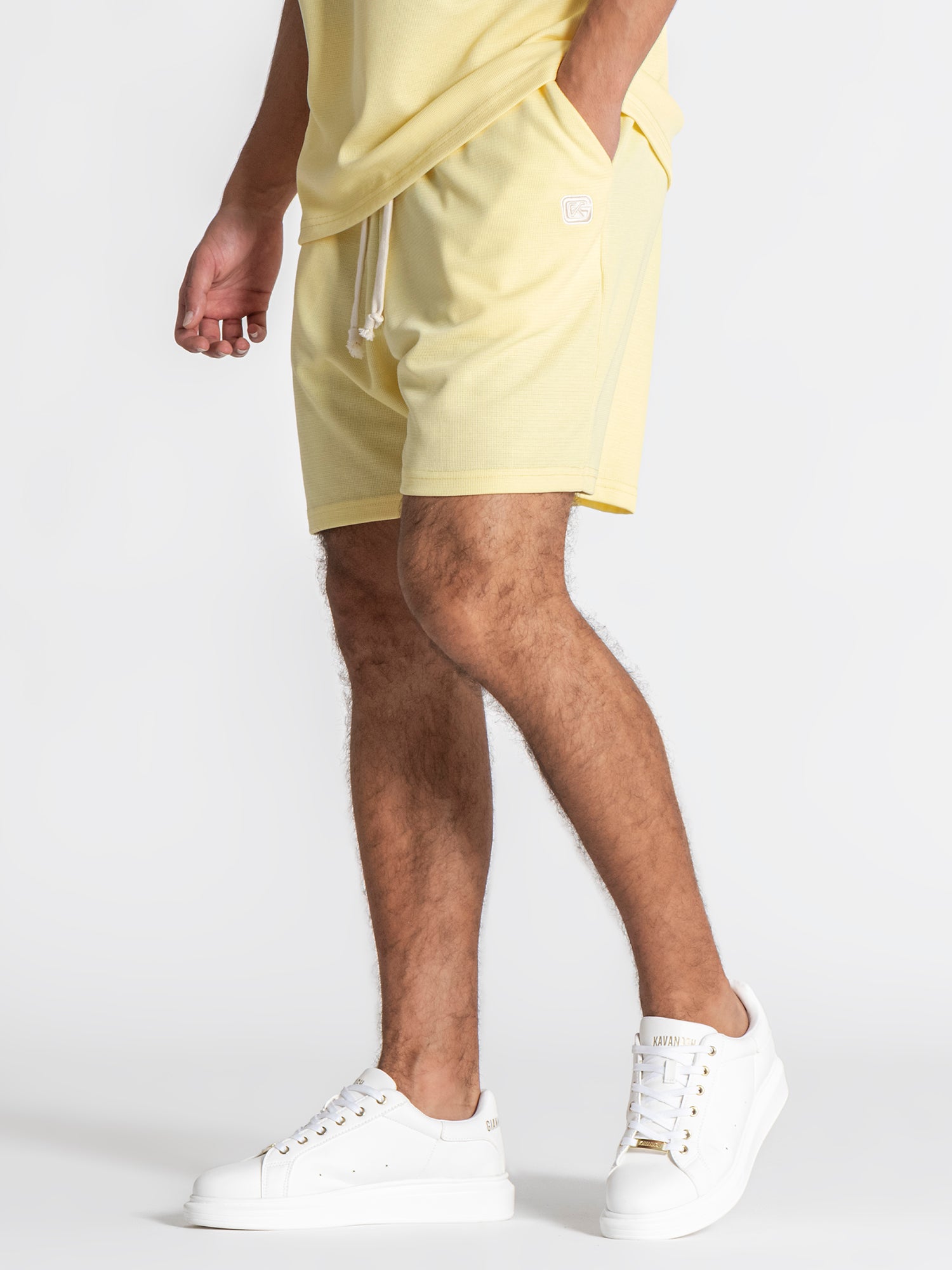 shorts / Yellow Grid Shorts
