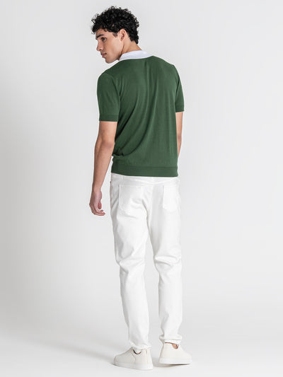 polos / Green Column Knit Polo