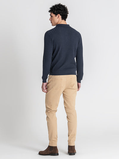 polos / Blue Essential Knit Polo