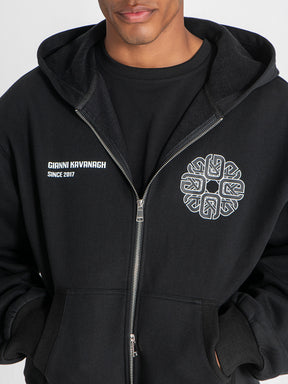 zip jackets / Black Structure Jacket