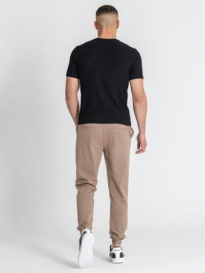 t-shirts / Black Dimension Knit Tee