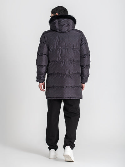 overcoats / Black Logomania Coat