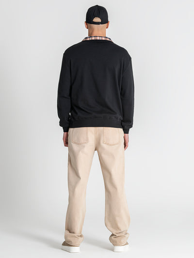 sweats / Black British Zip Sweat
