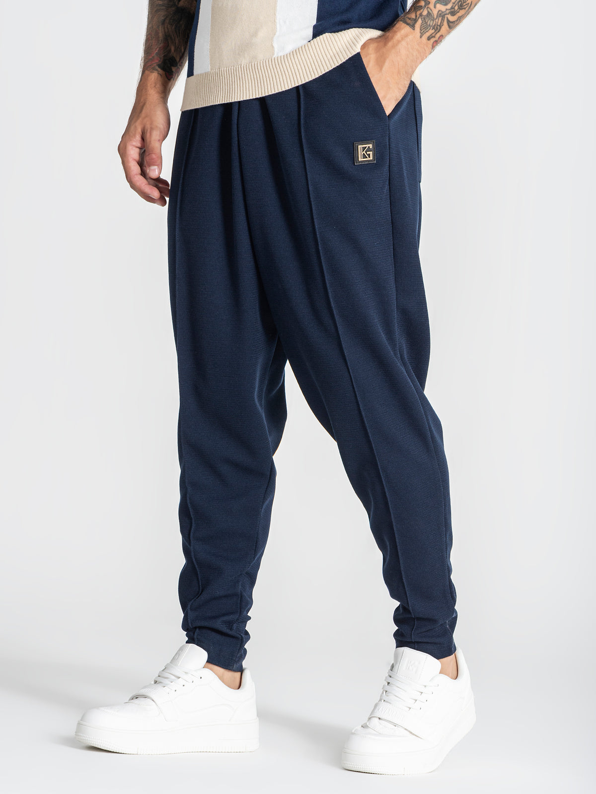 pants / Blue Texture Pants