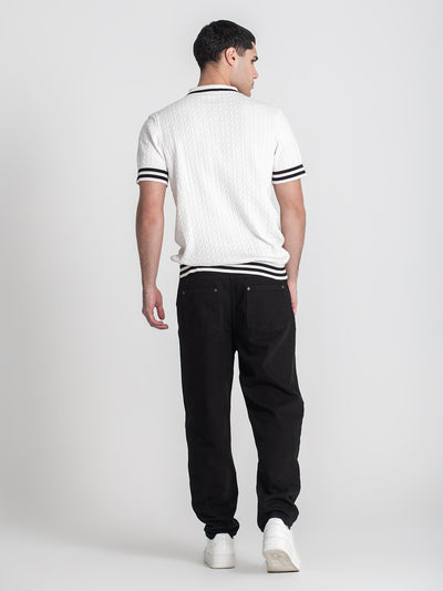 polos / White Identity Knit Polo