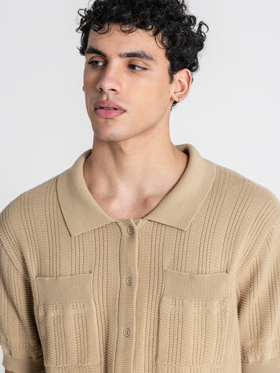 shirts / Camel Label Knit Set