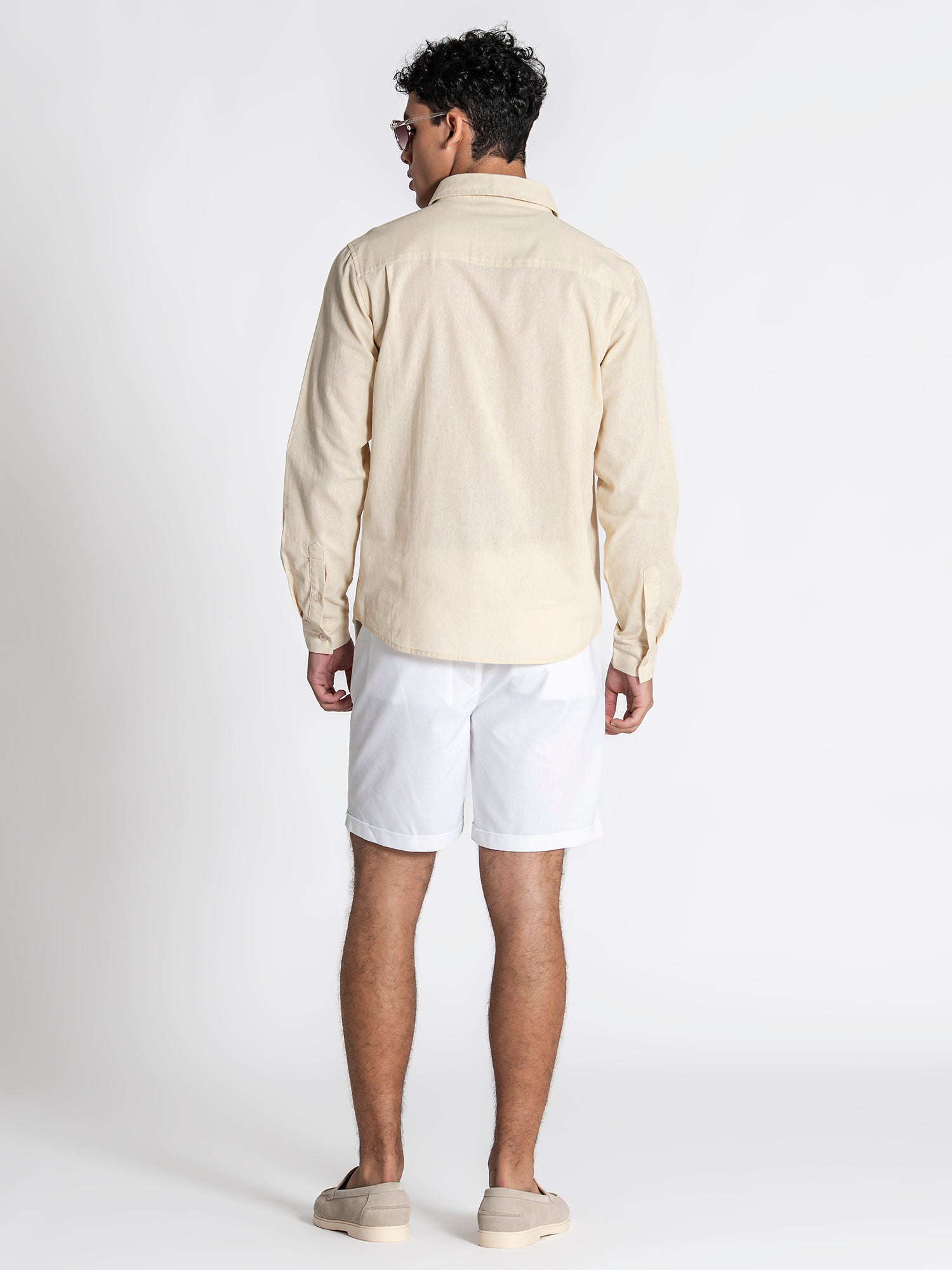 shirts / Beige GG Linen Shirt