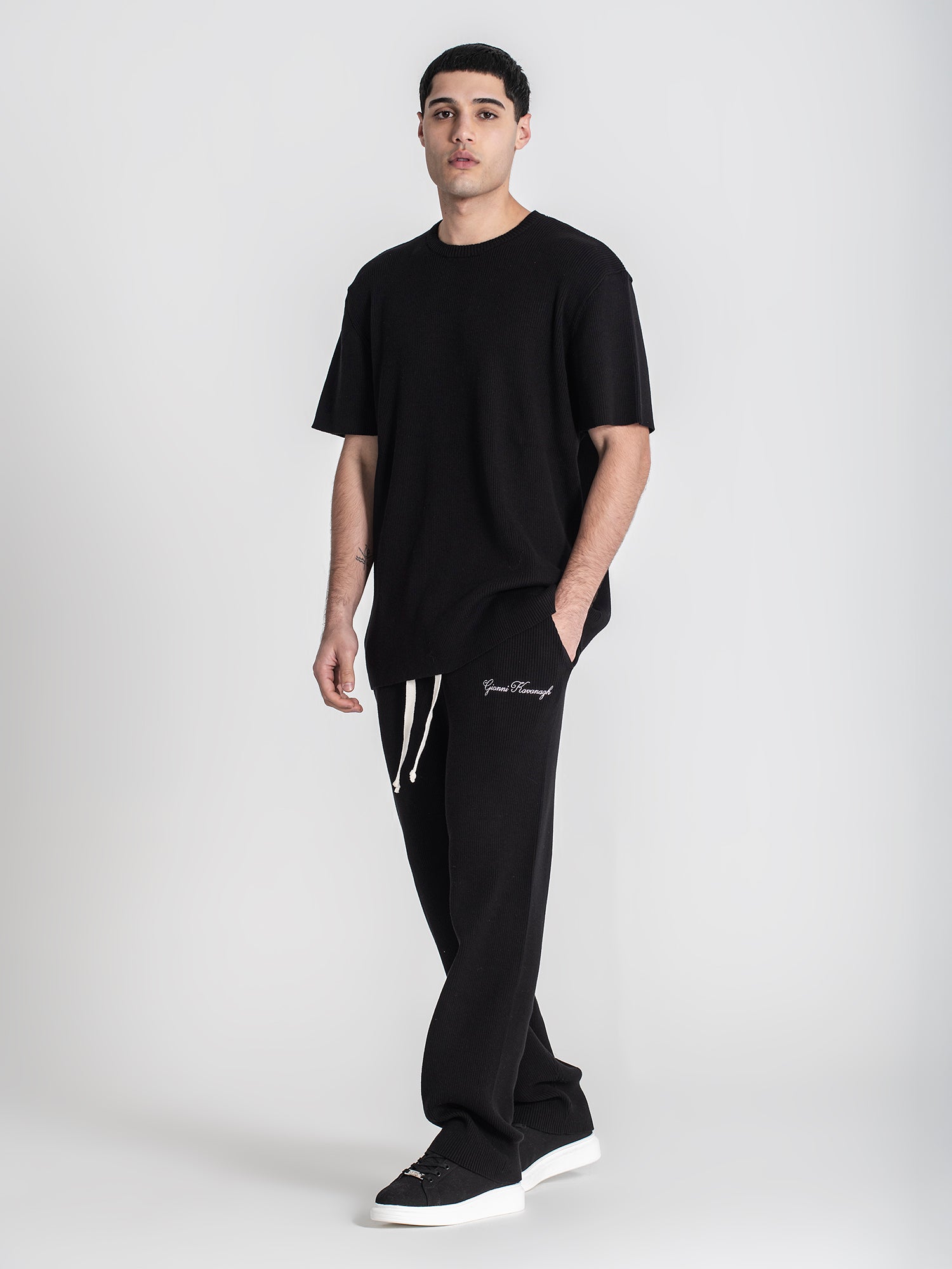 t-shirts / Black Identity Knit Tee
