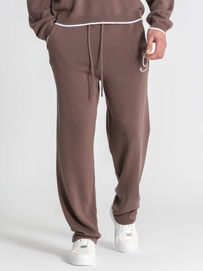 joggers / Brown G Knit Pants