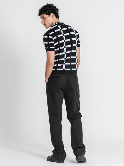 polos / Black Optic Knit Polo
