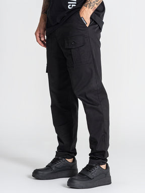 pants / Black Cargo Chino Pants