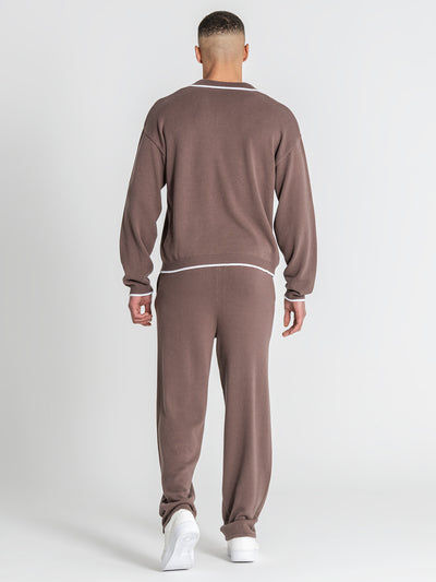 polos / Brown G Knit Sweater Polo