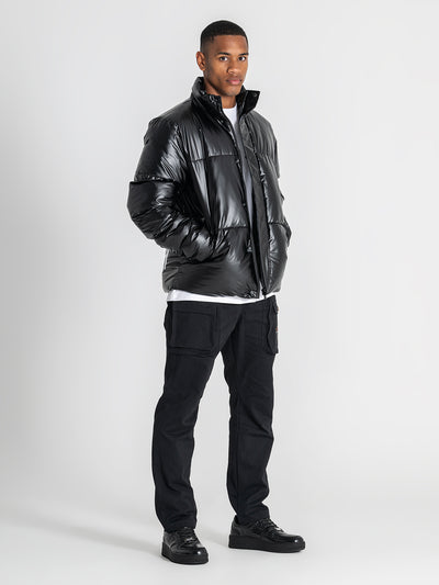 puffers / Black Statement Puffer Jacket