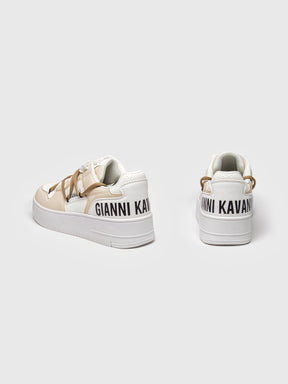sneakers / Beige Wrapped Sneakers