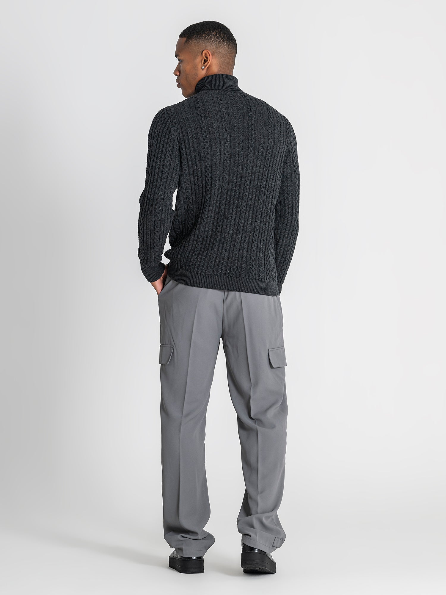 sweats / Anthracite Core Knit Turtleneck