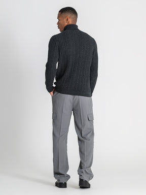 sweats / Anthracite Core Knit Turtleneck