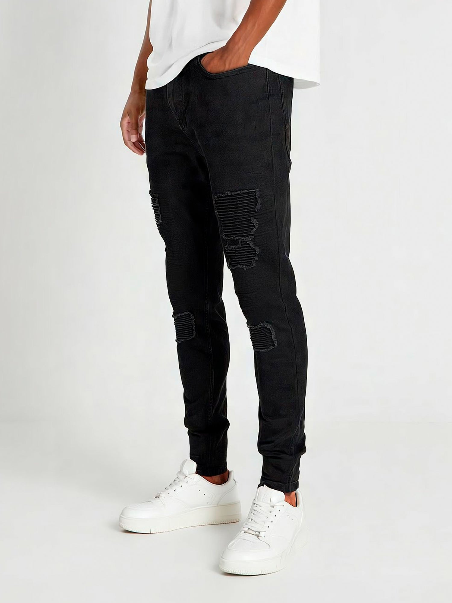jeans / Black Motor Slim Fit Jeans
