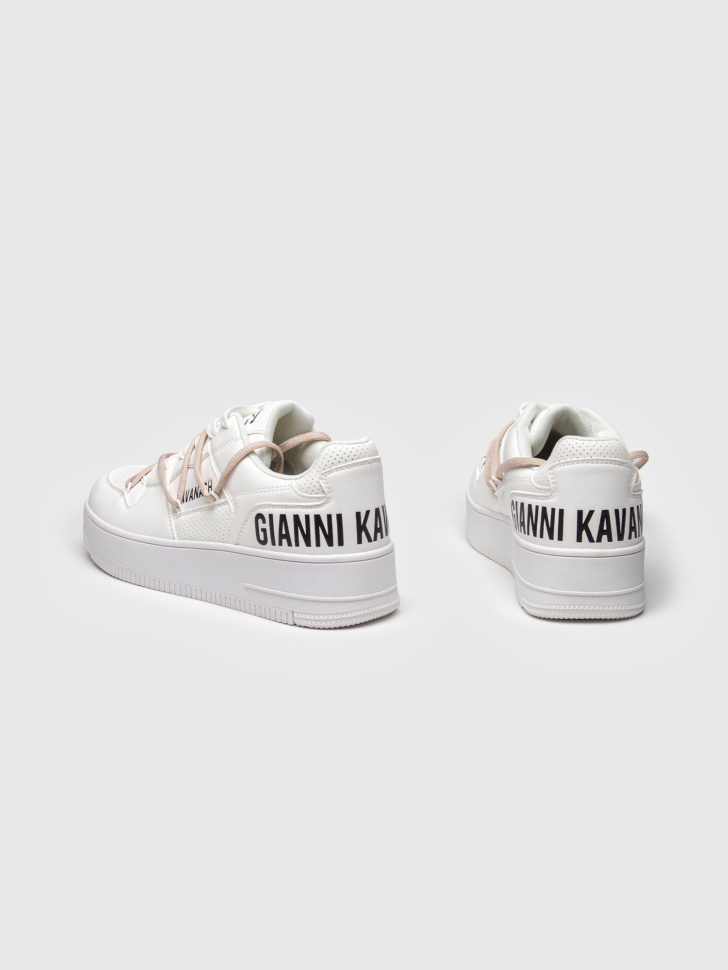 sneakers / White Wrapped Natural Sneakers