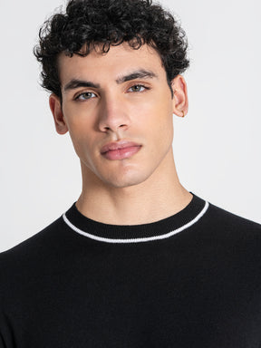 sweats / Black Soft Knit Longsleeve Tee