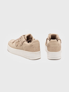 sneakers / Beige Wrapped Sneakers