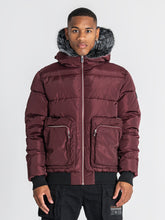 puffers / Burgundy Utility Puffer Jacket