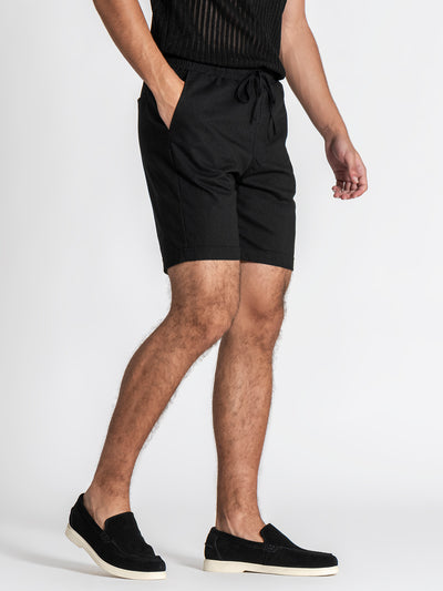 shorts / Black GG Linen Shorts