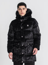 overcoats / Black Core Velvet Coat