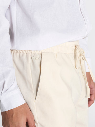 shorts / Beige GG Linen Shorts