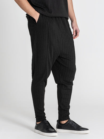 joggers / Black Tactile Joggers