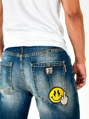 jeans / Blue Smile Slim Fit Jeans