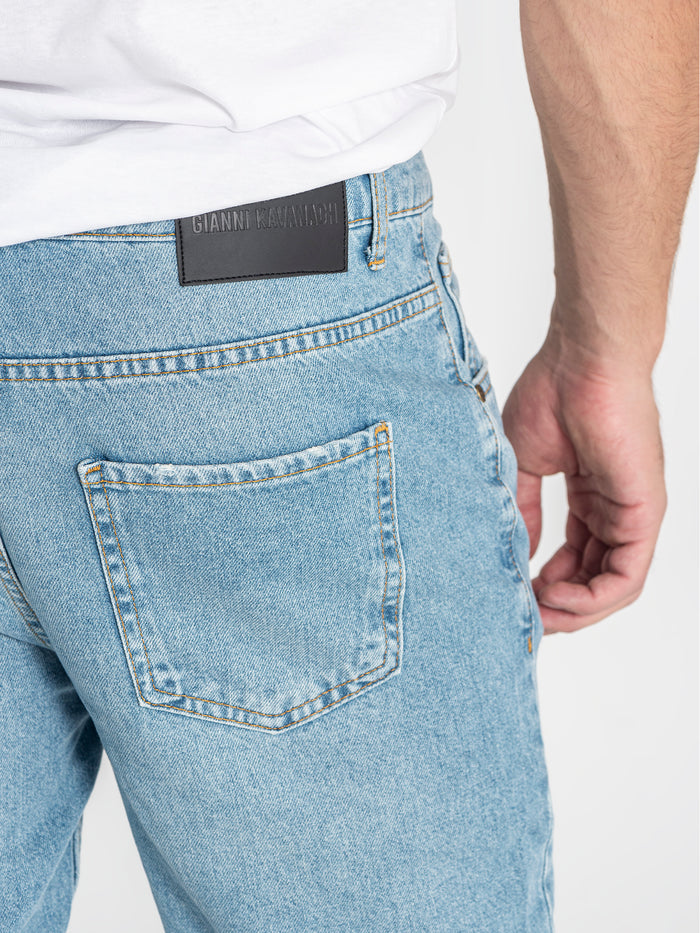 Vinnie Straight Leg Jeans - Light Blue