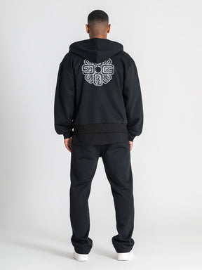 zip jackets / Black Structure Jacket