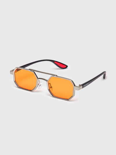 sunglasses / Orange Metal Sunglasses