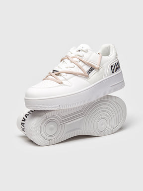 sneakers / White Wrapped Natural Sneakers
