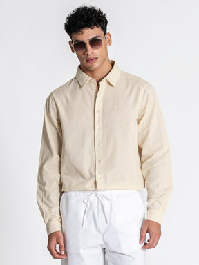 shirts / Beige GG Linen Shirt